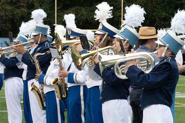 South River High School Marching Band Performing